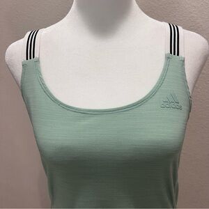 Adidas Workout Tank Top w/ 3 stripe straps - Small